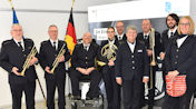 Blechbläserensemble bei der Feierstunde im Rahmen des "2020 world customs day", Generalzolldirektion in Bonn (2020)