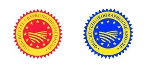 Logo geschützte Ursprungsbezeichnung und Logo geschützte geografische Angabe Logo geschützte Ursprungsbezeichnung und Logo geschützte geografische Angabe