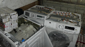 Waschmaschinen als Versteck für Schmuggelzigaretten