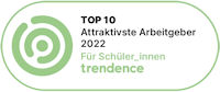Trendence seal "Most attractive employer for schoolchildren 2022 - Top 10"